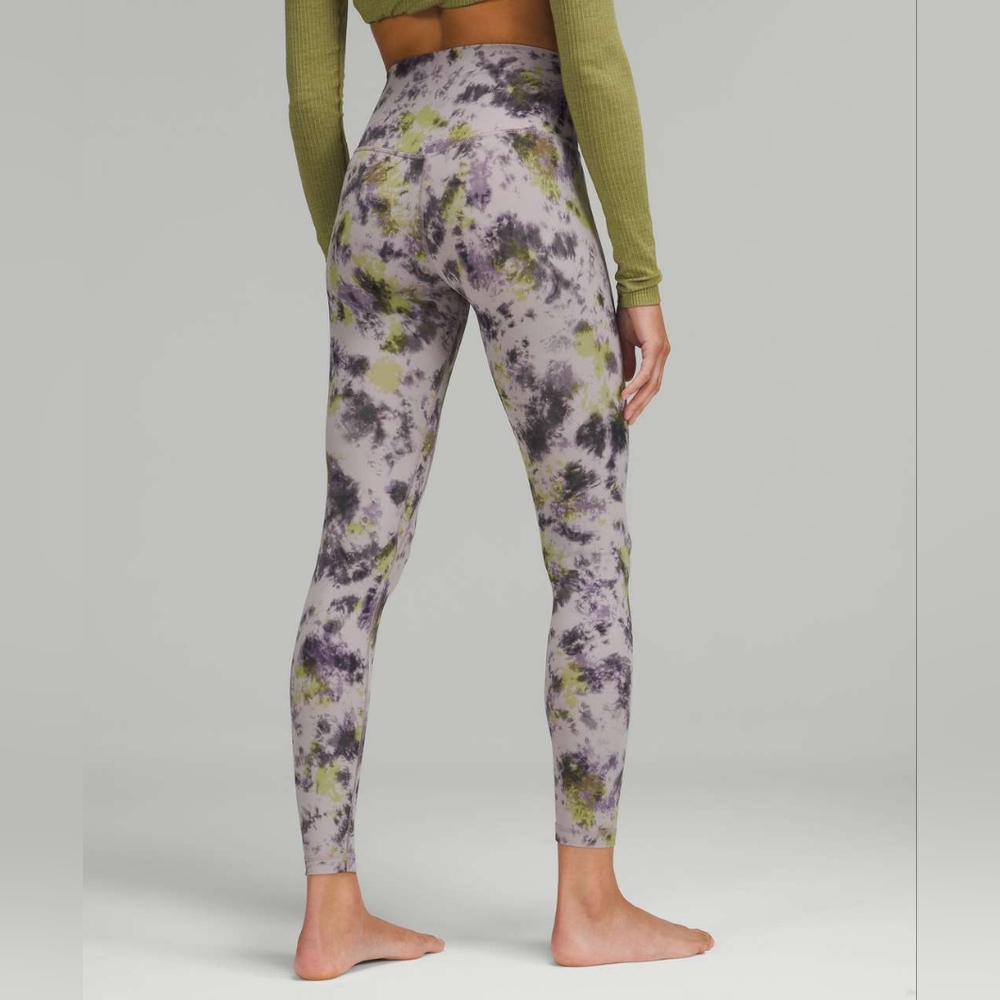 Lululemon Align High-Rise Pant 28" Radial Tie Dye Mauve Grey Multi